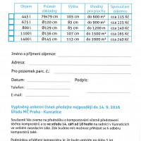 Anketní lístek zahradní kompostéry