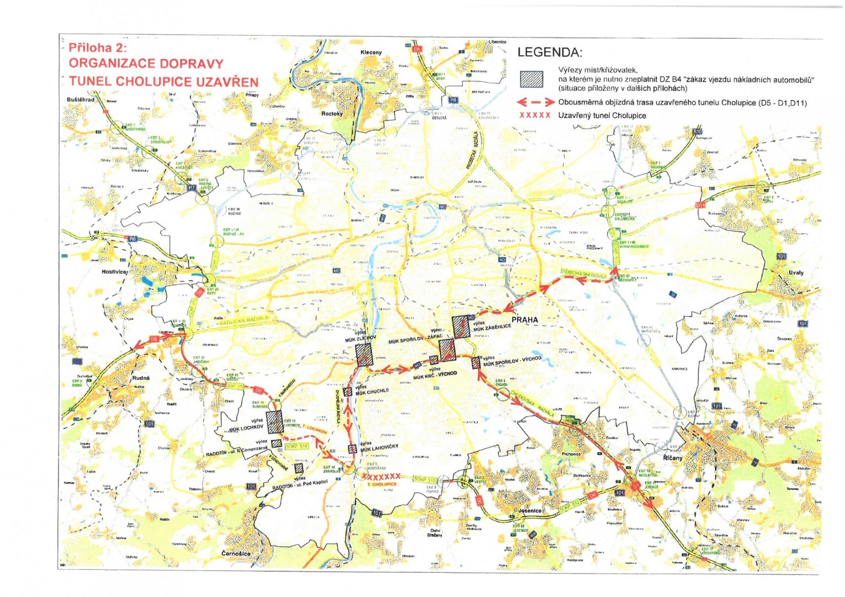 13.1. a 3.2.2017 uzavřen Cholupický a Lochkovský tunel 13.1. a 3.2.2017 uzavřen Cholupický a Lochkovský tunel