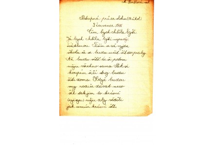 Fotografie - škola v Kunraticích