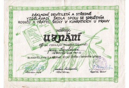 Fotografie - škola v Kunraticích