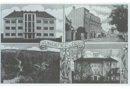 Kunratice 2. polovina 30. let 20. století.