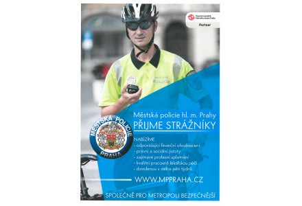 Náborový leták Městské Policie hl.m. Prahy