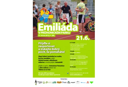 Emiliáda, která se bude konat 21.6.2015 v Průhonickém parku.